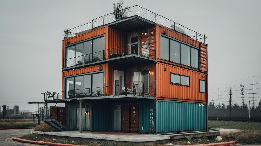 shipping-container-house-with-balcony-sign-that-says-container-house_896360-2769